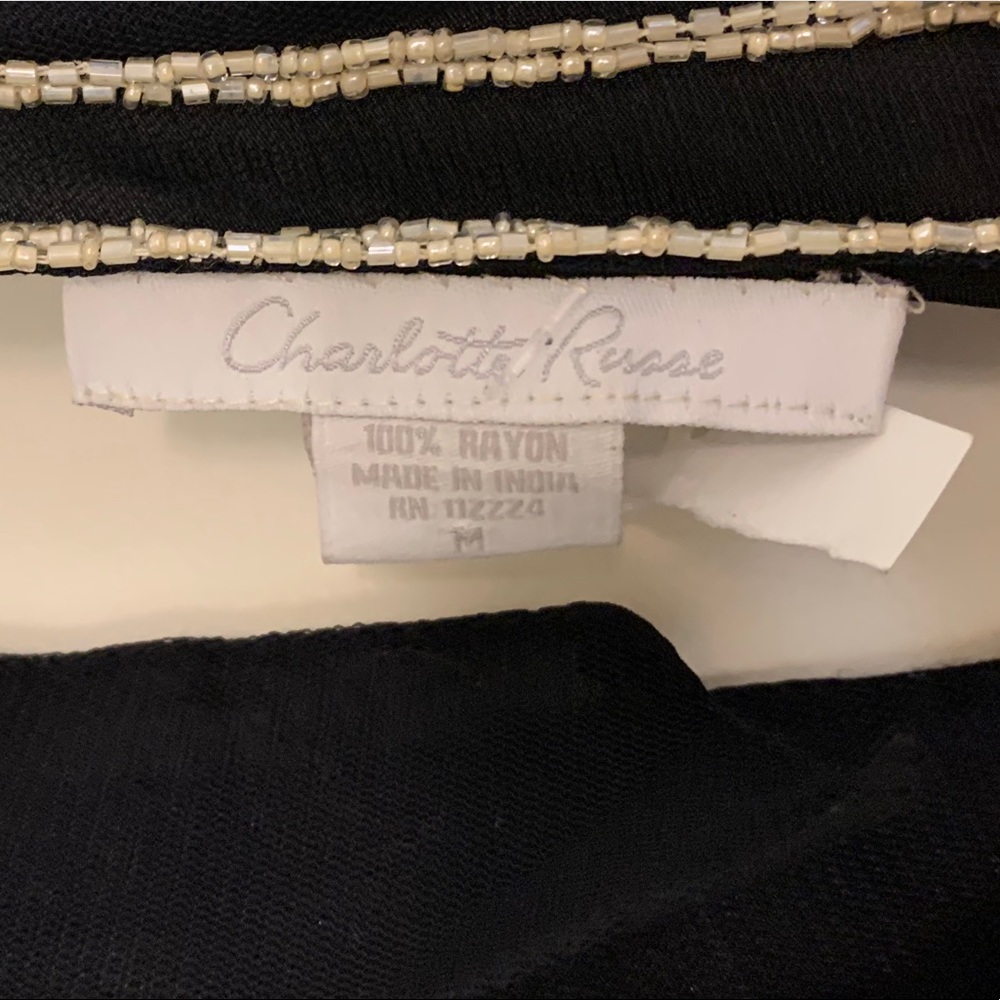 SOLD🖤 VINTAGE 〰️ SEQUINED MESH NEGLIGEE - Picture 6 of 6